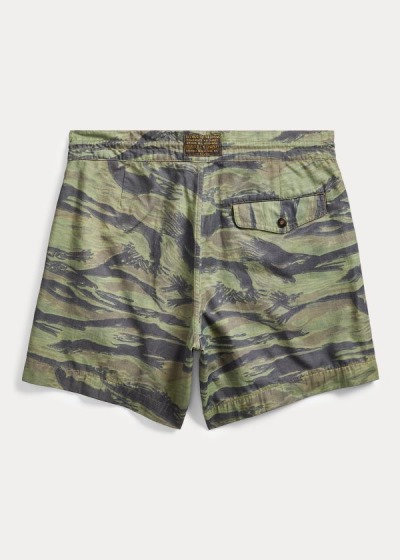 Pantalones Cortos Ralph Lauren Hombre Verde Oliva / Rayas - Camouflage Twill - MQHXT2593